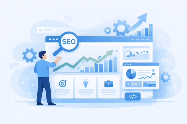 Optimisation SEO et visibilité en ligne pour générer une croissance durable.